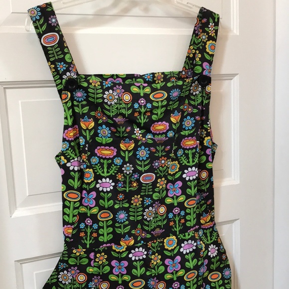 NWT Nooworks print overalls Sz XXL lightweight cotton "Awesome Blossom" print - Picture 8 of 14